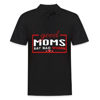 Les bonnes mamans disent de mauvais mots - Polo Homme - noir - Devant - Kai (181cm)