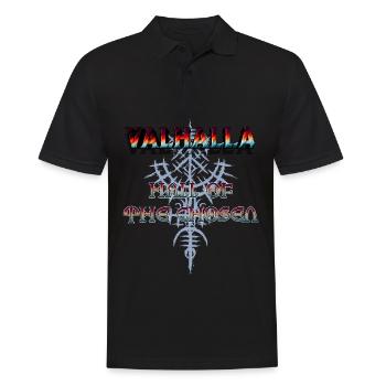 Valhalla - Hall of the chosen - Men's Polo Shirt - black - Front - Kai (181cm)
