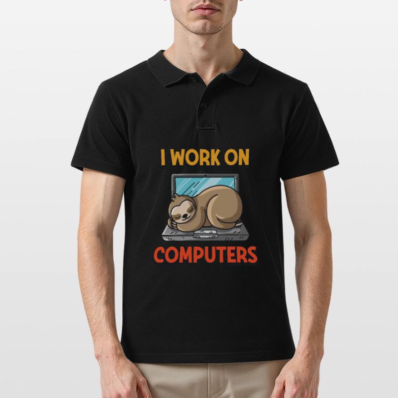 Computer Nerd Geek Programmierer nerd Herren Männer Poloshirt