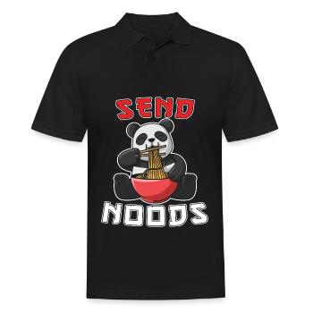 Ramen Soup Noodle Box Ramen Noodles Soup Send Noods - Men's Polo Shirt - black - Front - Kai (181cm)