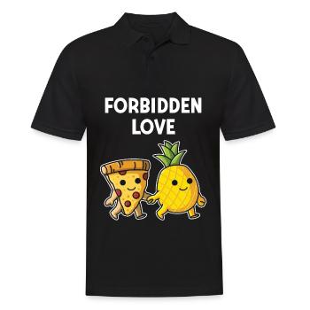 Pizza Hawaii Pineapple Pizza Eat Pizza & Pineapple - Men's Polo Shirt - black - Front - Kai (181cm)