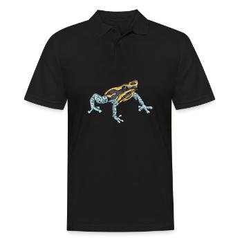 Poison Dart Frog I Toad Frog Motif pour amphibiens - Polo Homme - noir - Devant - Kai (181cm)