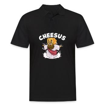 Jésus-Christ Fromage Église Christianisme Religion - Polo Homme - noir - Devant - Kai (181cm)