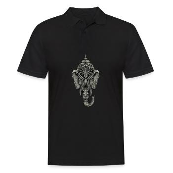 Ganesha I Hindouisme Bouddhisme Motif pour - Polo Homme - noir - Devant - Kai (181cm)