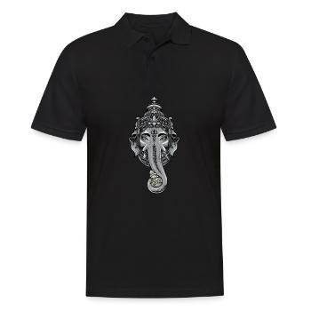 Ganesha I Hindouisme Bouddhisme Motif pour - Polo Homme - noir - Devant - Kai (181cm)