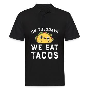 Taco Mexican Food Mexique Tortilla Burrito - Polo Homme - noir - Devant - Kai (181cm)