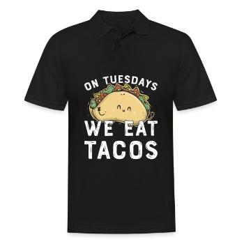 Taco Mexican Food Mexique Tortilla Burrito - Polo Homme - noir - Devant - Kai (181cm)