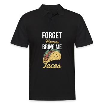 Taco Mexican Food Mexique Tortilla Burrito - Polo Homme - noir - Devant - Kai (181cm)