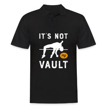 Pole vault High jump Athletics Decathlon - Men's Polo Shirt - black - Front - Kai (181cm)