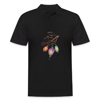 Vietnam I Saigon Scooter Pho Bo Travel Motif for - Men's Polo Shirt - black - Front - Kai (181cm)