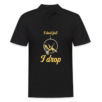 Aerial Silks I acrobatics dancer yoga design for - Men's Polo Shirt - black - Front - Kai (181cm)