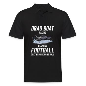 Drag Boat Racing I Drag Boat Driver Speedboat - Männer Poloshirt - Schwarz - Vorne - Kai (181cm)