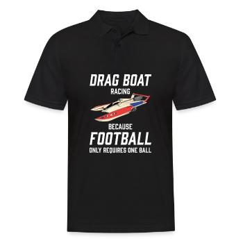 Drag Boat Racing I Drag Boat Driver Speedboat - Männer Poloshirt - Schwarz - Vorne - Kai (181cm)