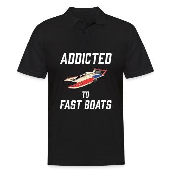 Drag Boat Racing I Drag Boat Driver Speedboat - Männer Poloshirt - Schwarz - Vorne - Kai (181cm)