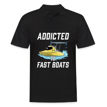 Drag Boat Racing I Drag Boat Driver Speedboat - Männer Poloshirt - Schwarz - Vorne - Kai (181cm)