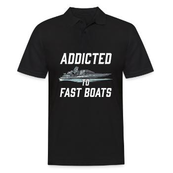 Drag Boat Racing I Drag Boat Driver Speedboat - Polo Homme - noir - Devant - Kai (181cm)