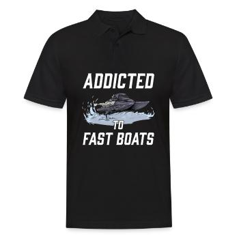 Drag Boat Racing I Drag Boat Driver Speedboat - Polo Homme - noir - Devant - Kai (181cm)
