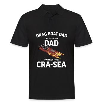 Drag Boat Racing I Drag Boat Driver Speedboat - Männer Poloshirt - Schwarz - Vorne - Kai (181cm)
