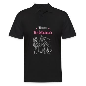 Holsteiner I Pony Horse Saying Motif pour cavalier - Polo Homme - noir - Devant - Kai (181cm)