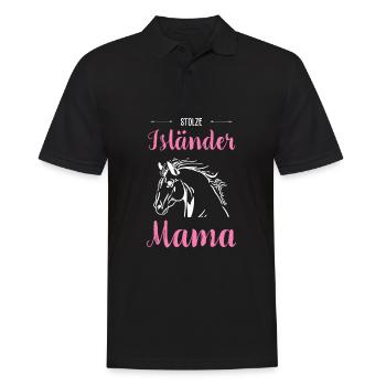 Islandais I Pony Cheval Dictant Motif pour Cavalier - Polo Homme - noir - Devant - Kai (181cm)