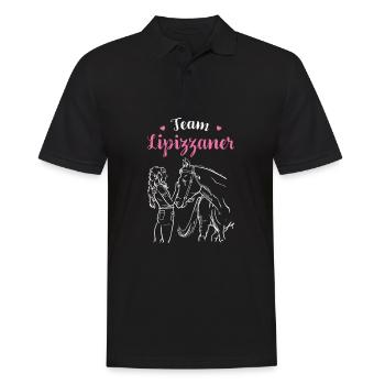 Lipizzan I Pony Horse Dictant Motif pour cavalier - Polo Homme - noir - Devant - Kai (181cm)