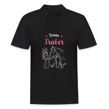 Traber I Pony Horse Saying Motif pour cavalier - Polo Homme - noir - Devant - Kai (181cm)