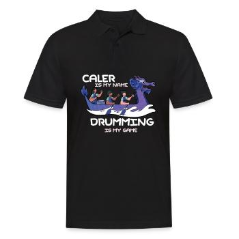 Bateau dragon pédalo japonais aviron - Polo Homme - noir - Devant - Kai (181cm)