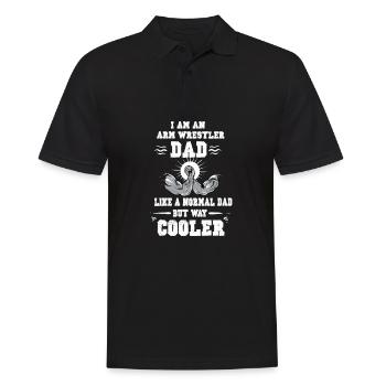 Arm wrestling tree felling weight training Armwrestling - Men's Polo Shirt - black - Front - Kai (181cm)