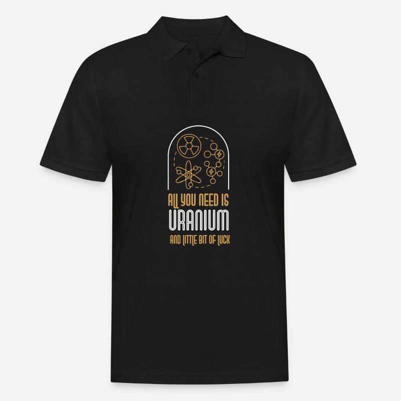 Atomkraftwerk Nuklear Energie Erneuerbare Energie - Männer Poloshirt - Schwarz