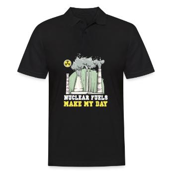 Nuclear power plant Nuclear energy Renewable energy - Men's Polo Shirt - black - Front - Kai (181cm)