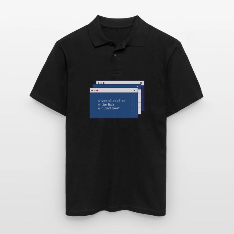 Hacker Programmer Developer Computer Science Men's Polo Shirt