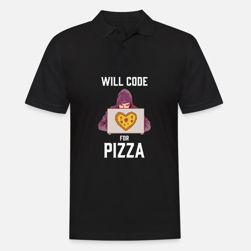 Hacker Programmeur Développeur Informatique - Polo Homme - noir