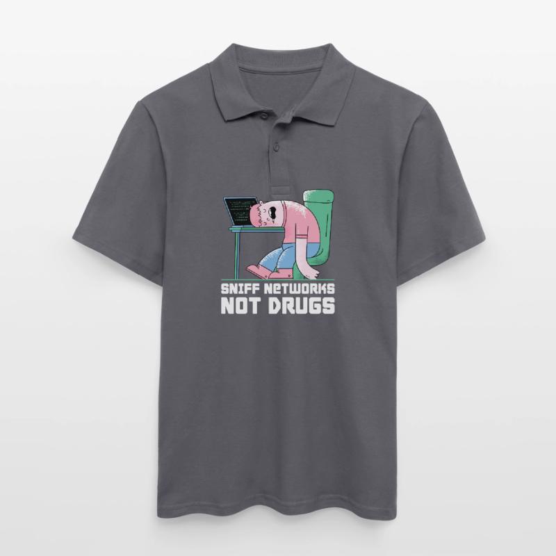 Hacker Programmer Developer Computer Science Men's Polo Shirt