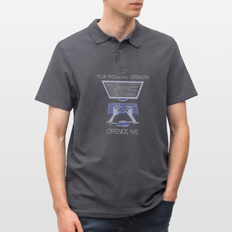 Hacker Programmer Developer Computer Science Men's Polo Shirt