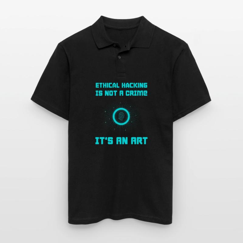 Hacker Programmer Developer Computer Science Men's Polo Shirt