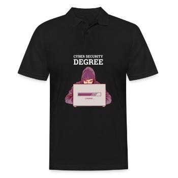 Hacker Programmeur Développeur Informatique - Polo Homme - noir - Devant - Kai (181cm)