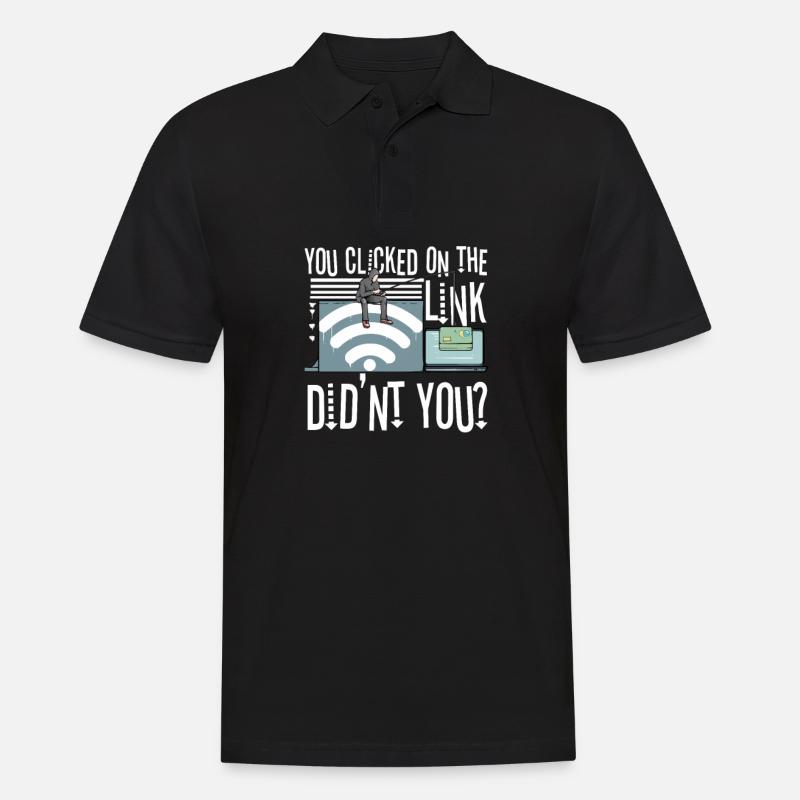 Hacker Programmierer Entwickler Informatik - Männer Poloshirt - Schwarz