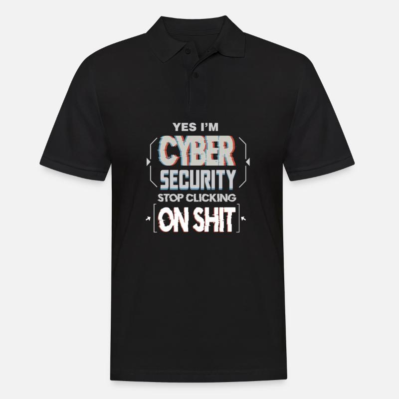 Hacker Programmer Developer Computer Science - Men's Polo Shirt - black