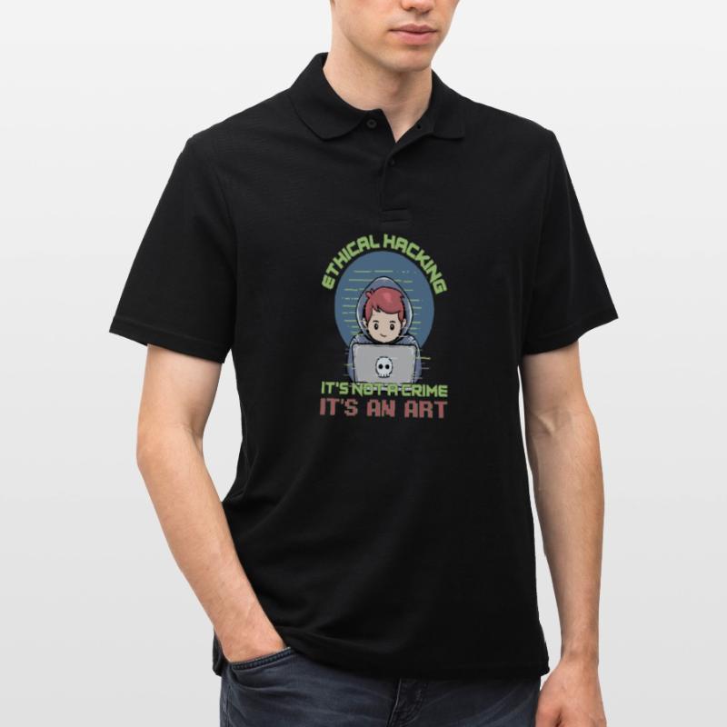 Hacker Programmer Developer Computer Science Men's Polo Shirt