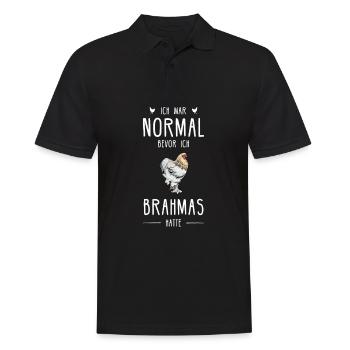 Brahma Hühner I Chicken Geflügel Motiv für - Männer Poloshirt - Schwarz - Vorne - Kai (181cm)