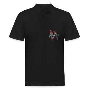 Ara Perroquet I Amérique du Sud Oiseau exotique pour - Polo Homme - noir - Devant - Kai (181cm)