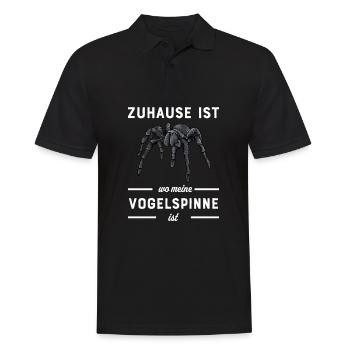 Vogelspinne I Tarantula Terrarium Motiv für - Männer Poloshirt - Schwarz - Vorne - Kai (181cm)