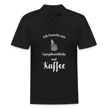 Nymphensittich I Papagei Kakadu Motiv für Vogel - Männer Poloshirt - Schwarz - Vorne - Kai (181cm)