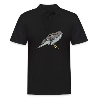 Title - Männer Poloshirt - Schwarz - Vorne - Kai (181cm)