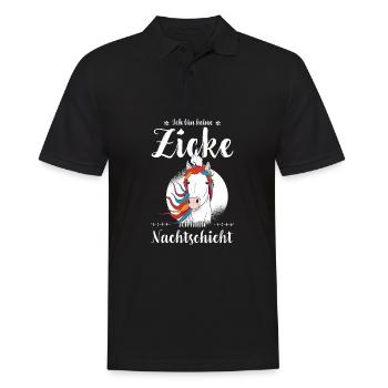 Krankenschwester I Nachteule im Nachtdienst für - Männer Poloshirt - Schwarz - Vorne - Kai (181cm)