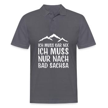 Bad Sachsa I Harz Brocken Brockenbahn Walpurgis - Polo Homme - charbon - Devant - Nico (186cm)