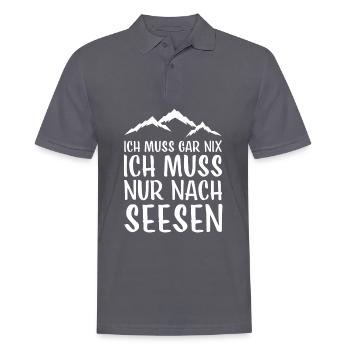 Seesen Harz Brocken Brockenbahn Walpurgis for - Polo Homme - charbon - Devant - Nico (186cm)