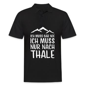 Thale I Harz Brocken Brockenbahn Walpurgis pour - Polo Homme - noir - Devant - Kai (181cm)