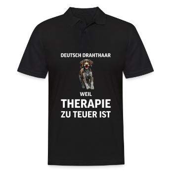 Allemand à poil dur I chien de chasse chien d’arrêt motif pour - Polo Homme - noir - Devant - Kai (181cm)
