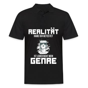 VR virtuelle Realität VR Brille Gamer Geschenk - Männer Poloshirt - Schwarz - Vorne - Kai (181cm)
